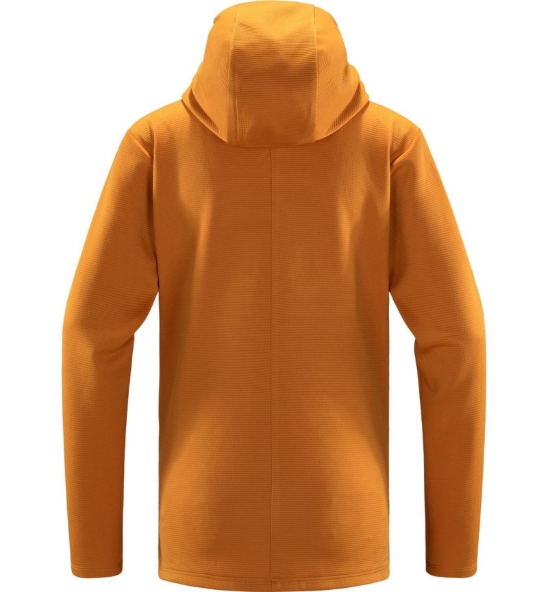 Women's Haglöfs Willow Mid Hood Fleece Jackets Yellow Canada | HJ91-471